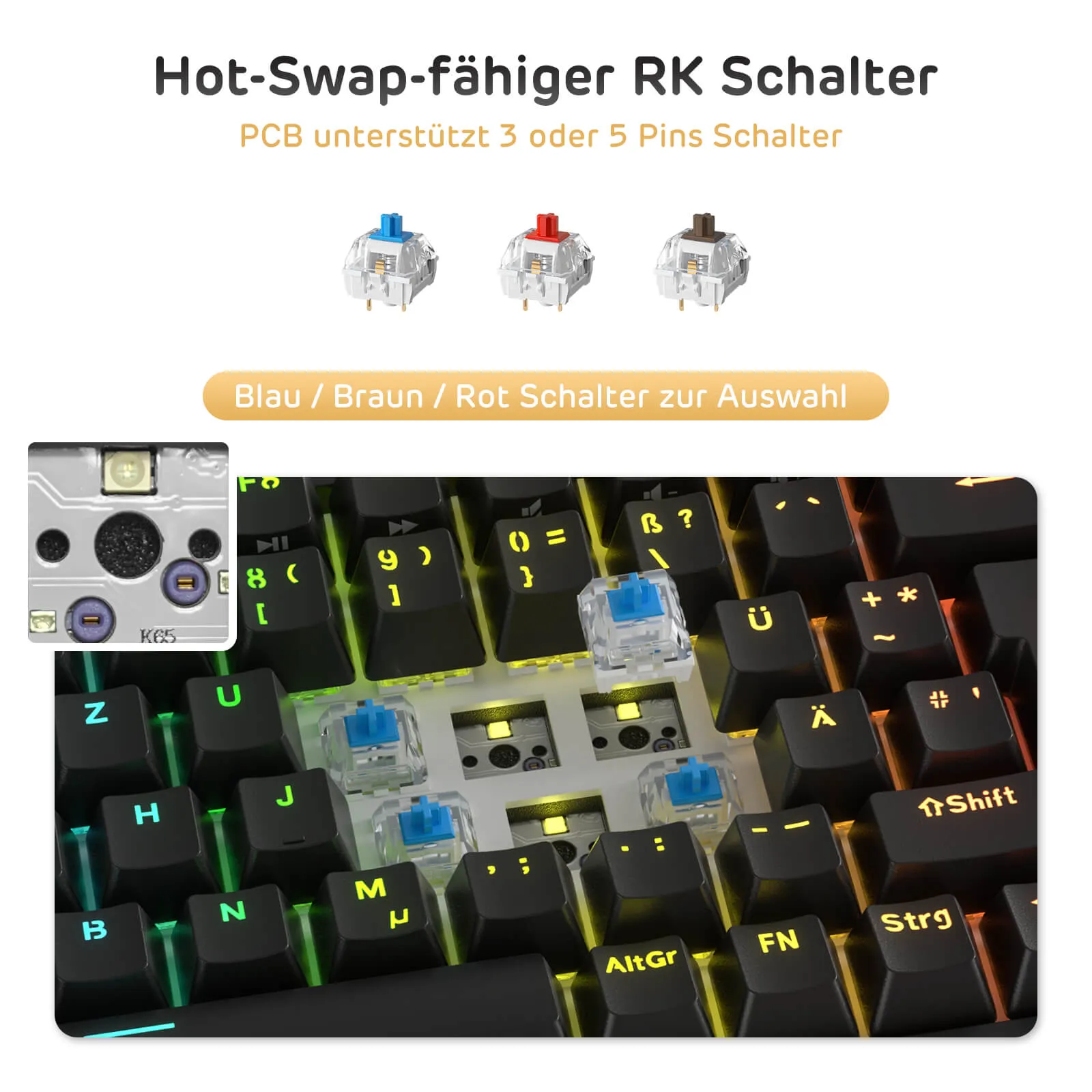 RK84 75% Wireless Mechanical Keyboard