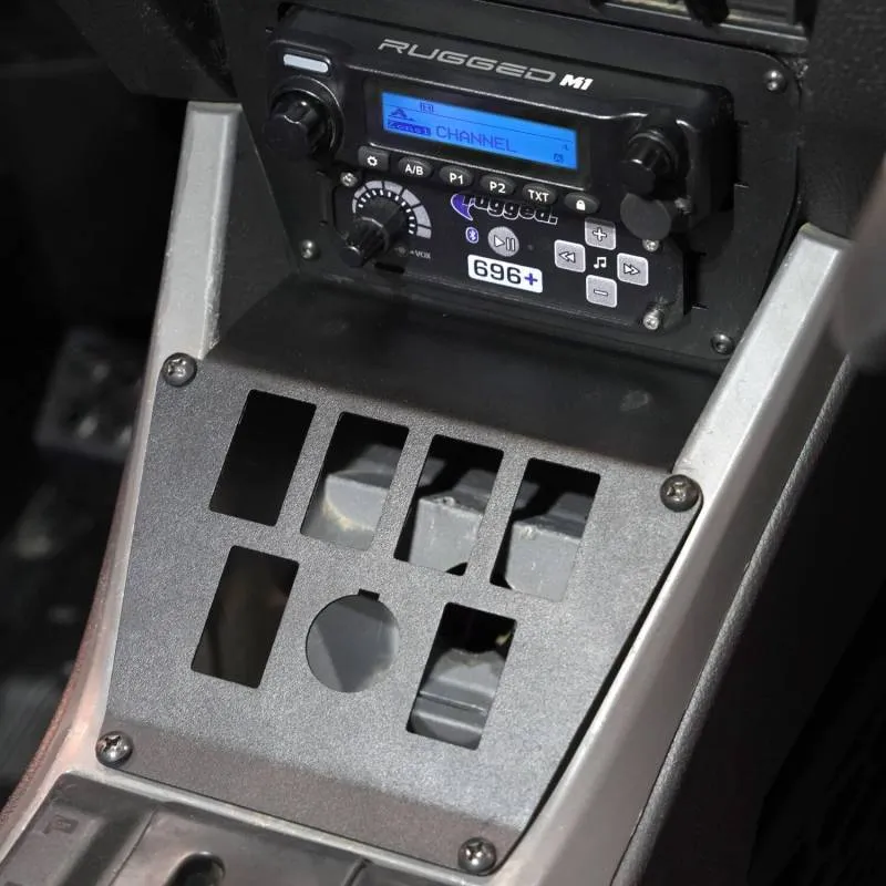 Rugged Radios Lower Accessory Panel - Scosche M8RIX - Polaris RZR PRO XP/RZR Turbo R/RZR PRO R Dash Mount Radio/Intercom