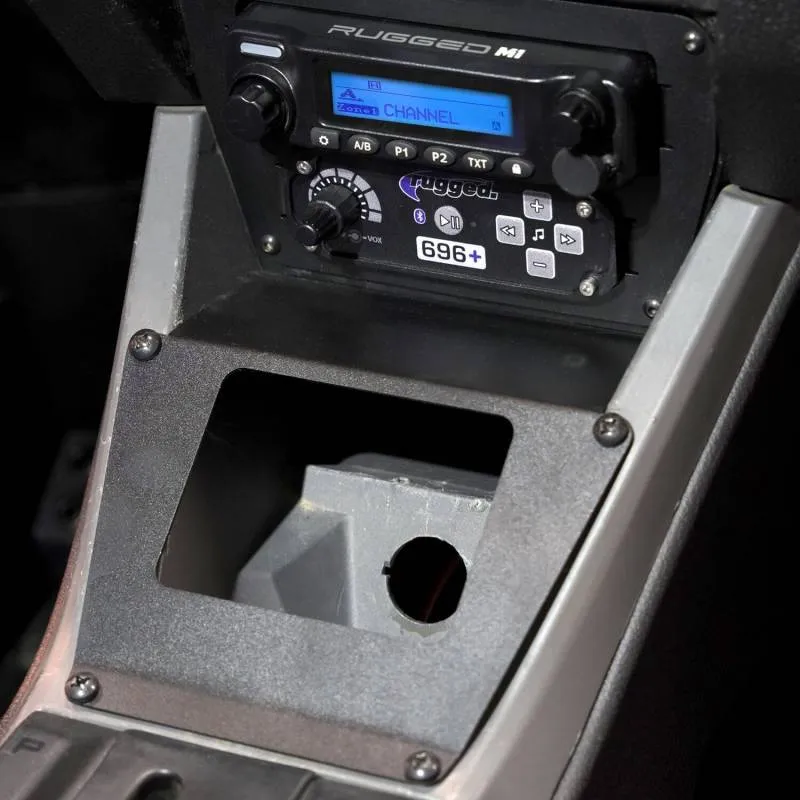 Rugged Radios Lower Accessory Panel - Scosche M8RIX - Polaris RZR PRO XP/RZR Turbo R/RZR PRO R Dash Mount Radio/Intercom