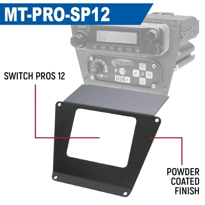 Rugged Radios Lower Accessory Panel - Scosche M8RIX - Polaris RZR PRO XP/RZR Turbo R/RZR PRO R Dash Mount Radio/Intercom