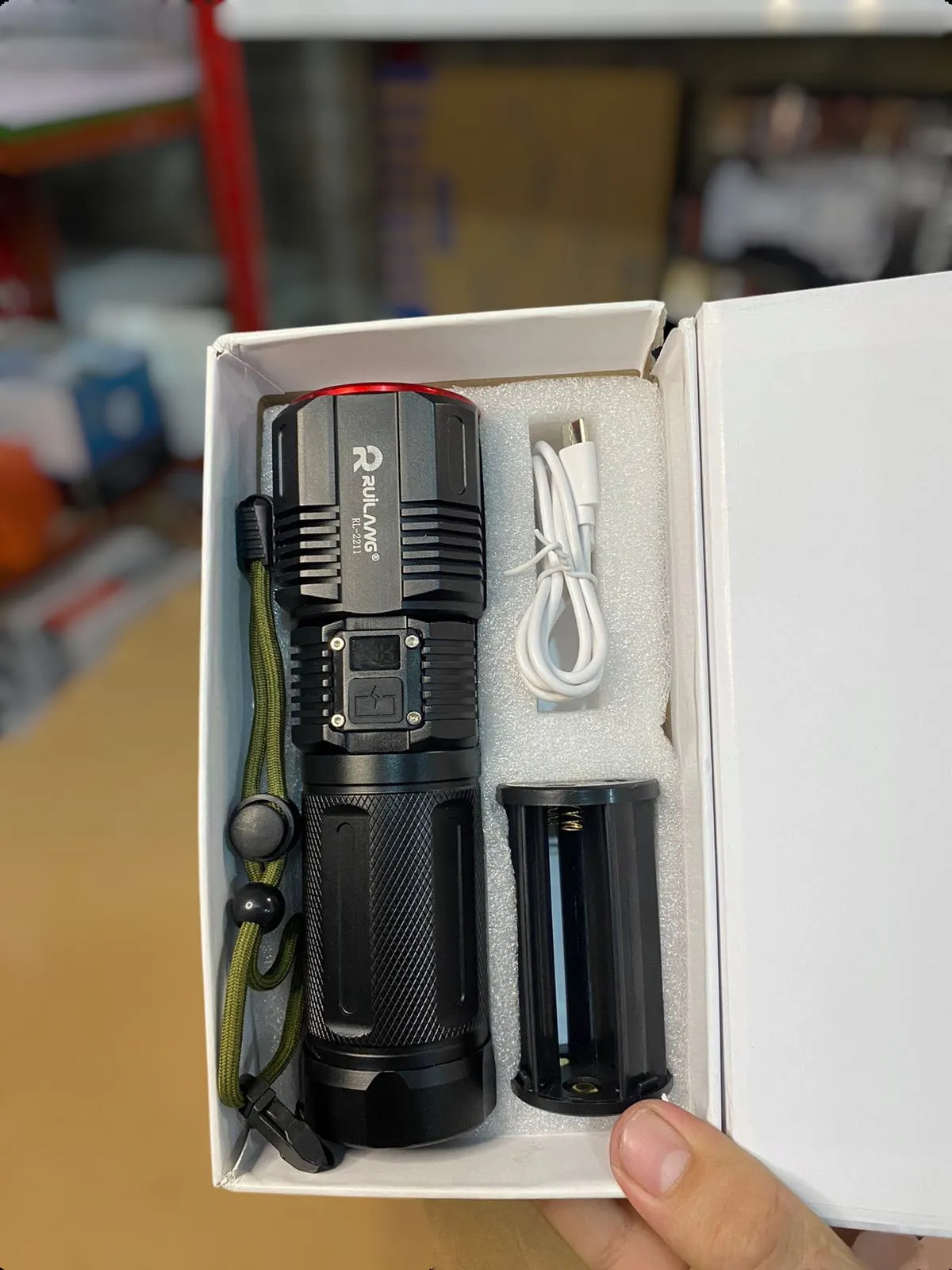 RUILANG Digital Electrodisplay Flashlight