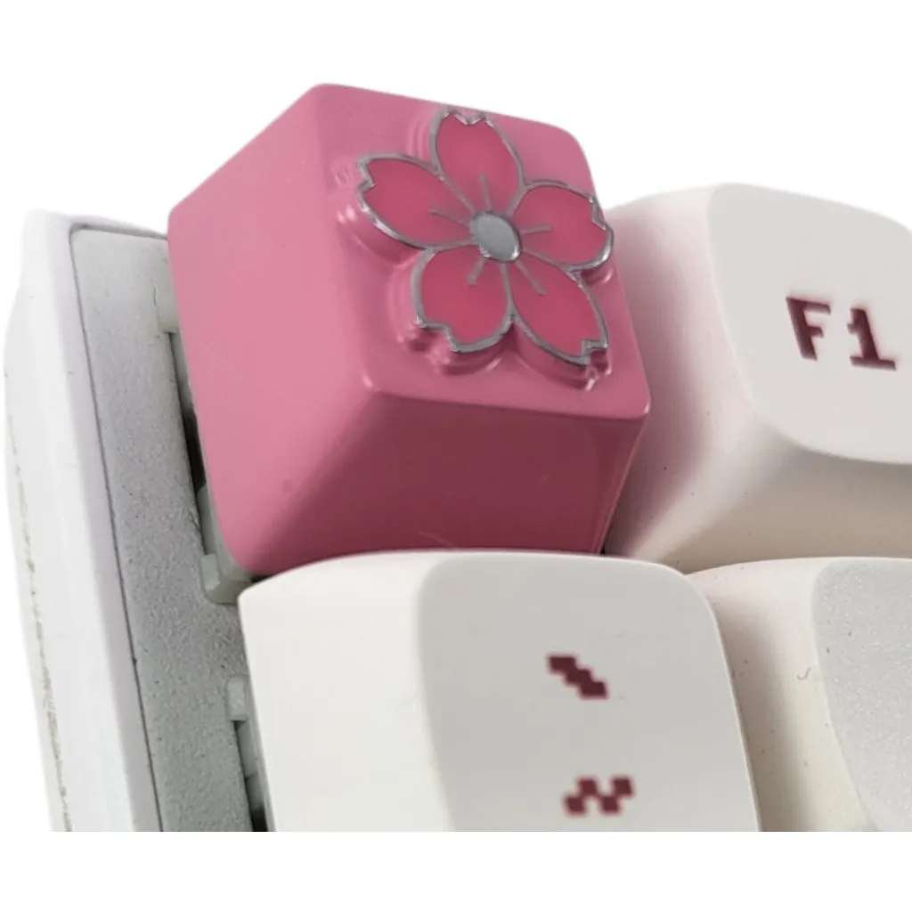 Sakura Flower Metal Keycap