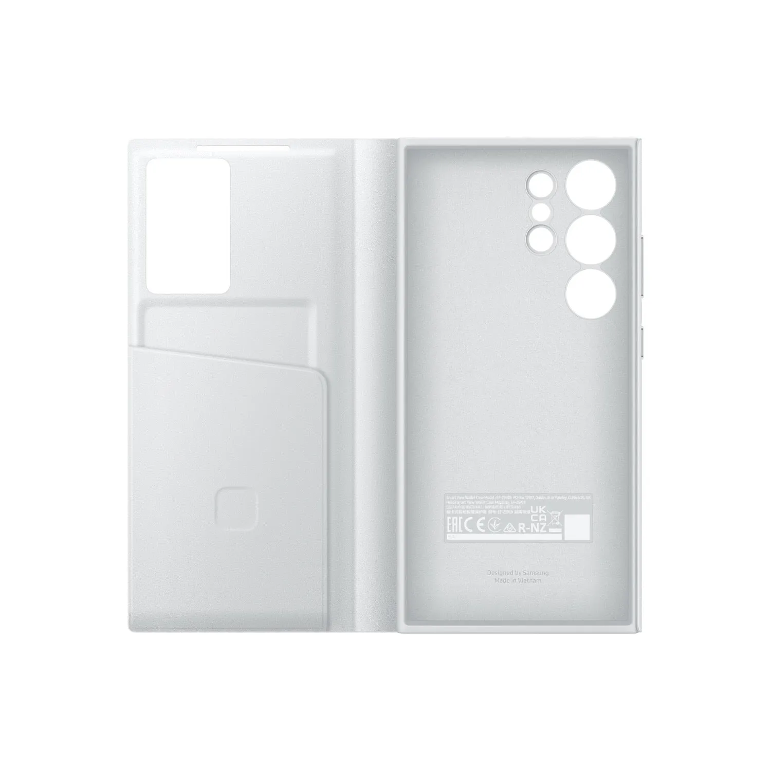 Samsung Smart View Wallet Cover - Samsung Galaxy S24 Ultra - White