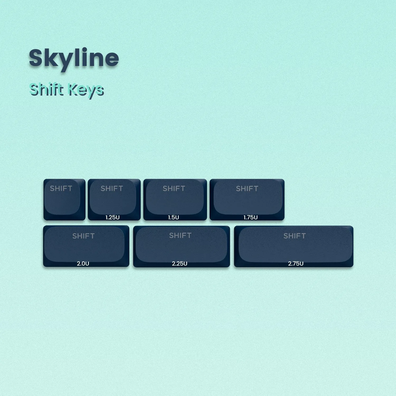 Skyline R1 Low Profile PBT Double-Shot Keycap Set