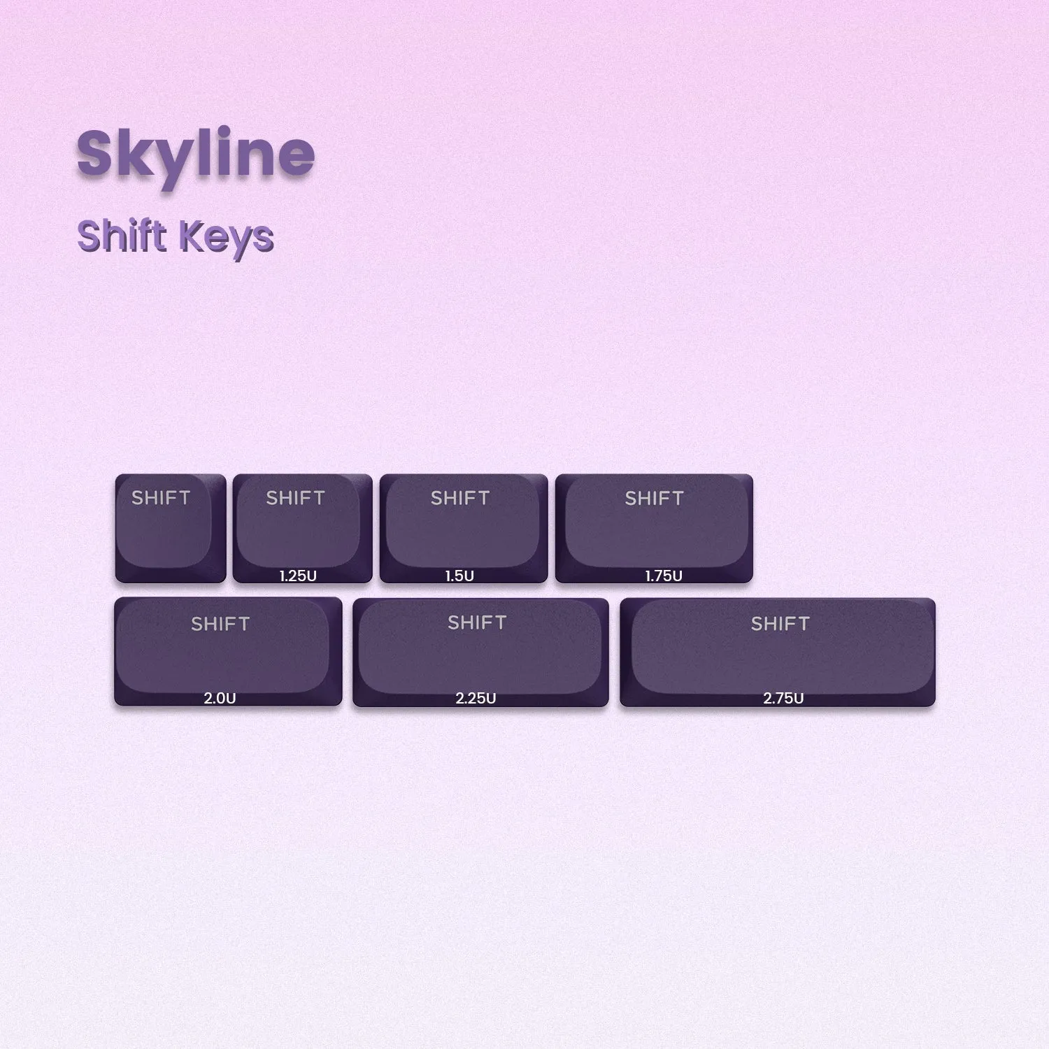 Skyline R1 Low Profile PBT Double-Shot Keycap Set