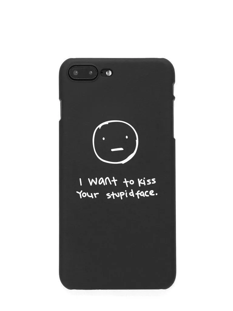 Slogan Print iPhone Case