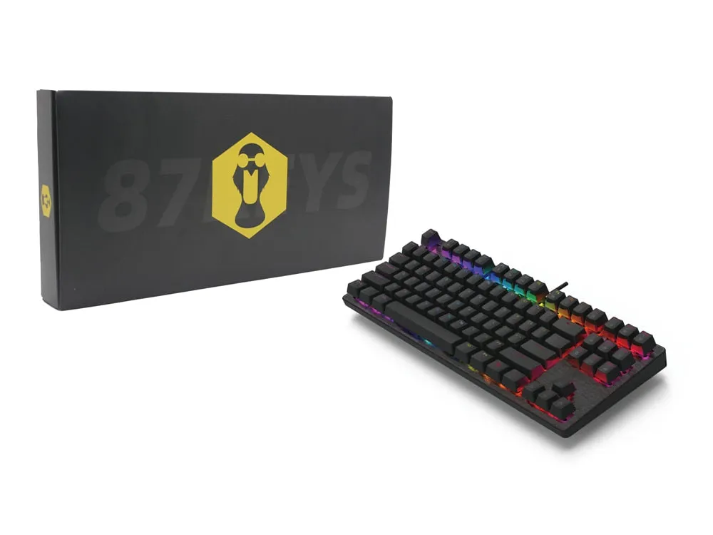 Smart Duck xs87 Mechanical Keyboard 80% TKL hot swappable RGB switch led type c software