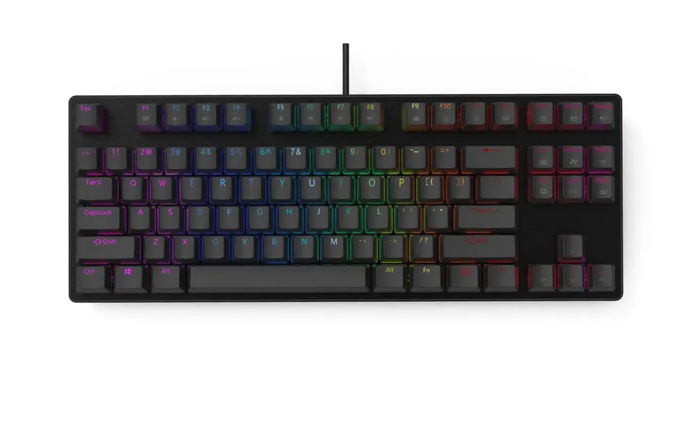 Smart Duck xs87 Mechanical Keyboard 80% TKL hot swappable RGB switch led type c software