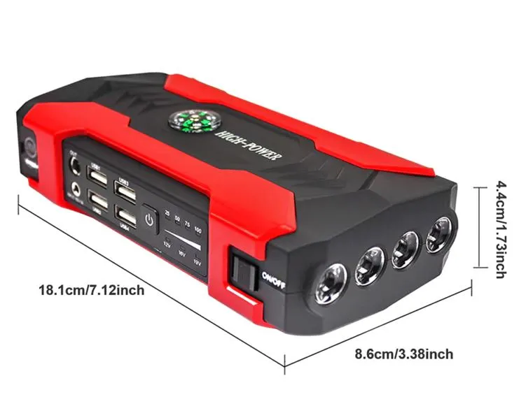 SMAXPro™ Car Jump Starter: 99800mAh Power Bank, Booster, Battery Charger