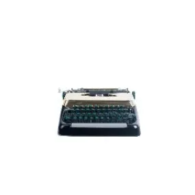 Smith Corona Black and Gold Chrome Plated Typewriter