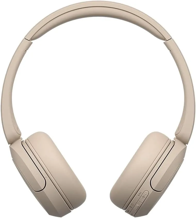 Sony WH-CH520 Wireless Bluetooth On-Ear Headphones - 50 Hours Battery, Quick Charge, Beige