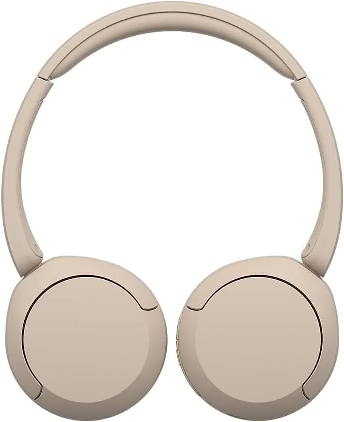 Sony WH-CH520 Wireless Bluetooth On-Ear Headphones - 50 Hours Battery, Quick Charge, Beige