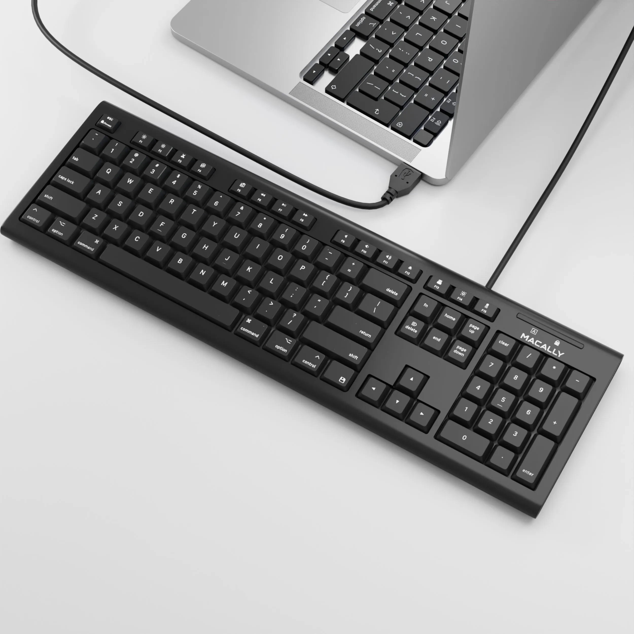 Spill Proof USB Keyboard For Mac (Black)