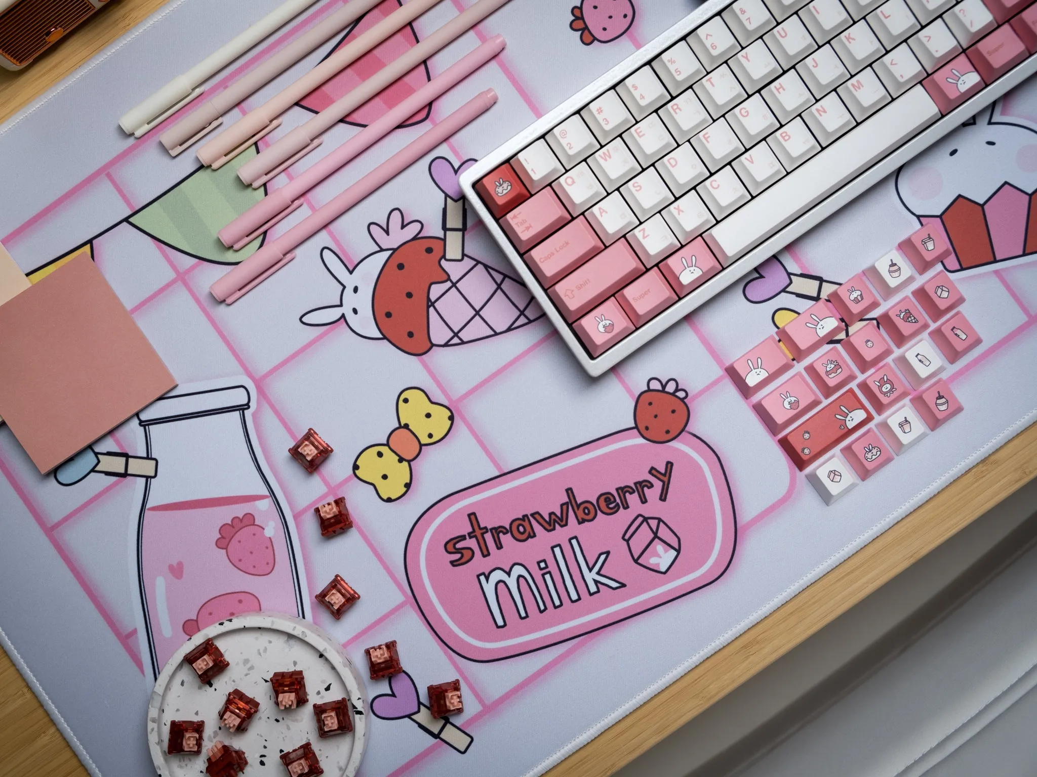 Strawberry Milk Deskmat