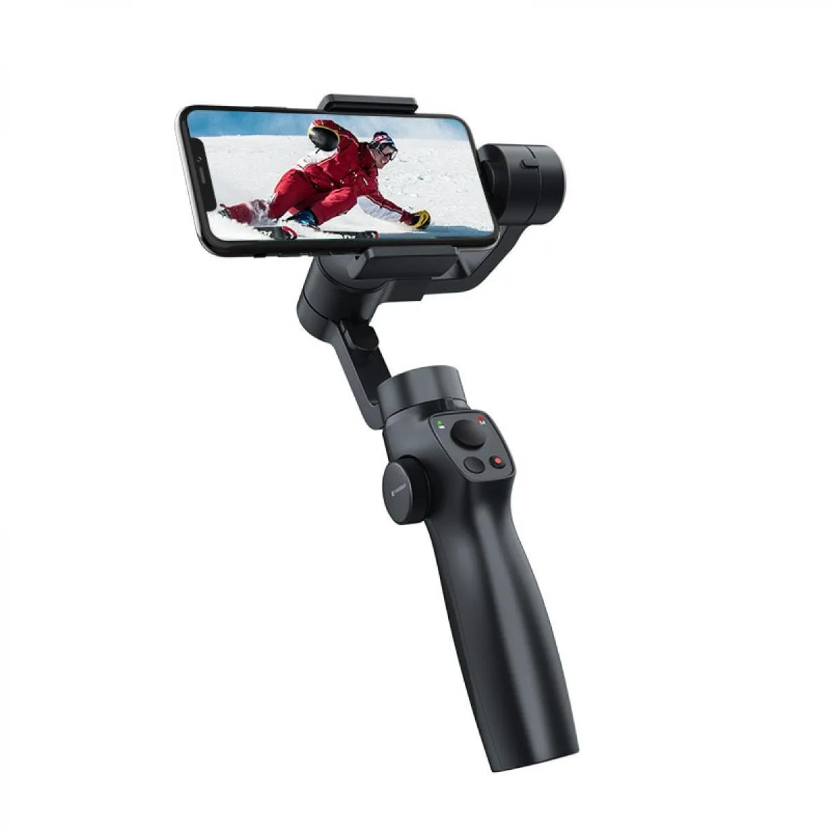 Super stable anti-shake three-axis gimbal stabilizer (set), suitable for iPhone and Android phones and GoPro sports cameras, with dynamic face/object tracking function