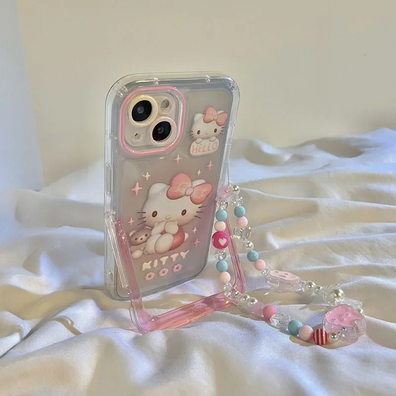 Sweet Kitty and Melo iPhone Case with Holder