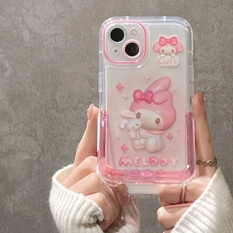 Sweet Kitty and Melo iPhone Case with Holder