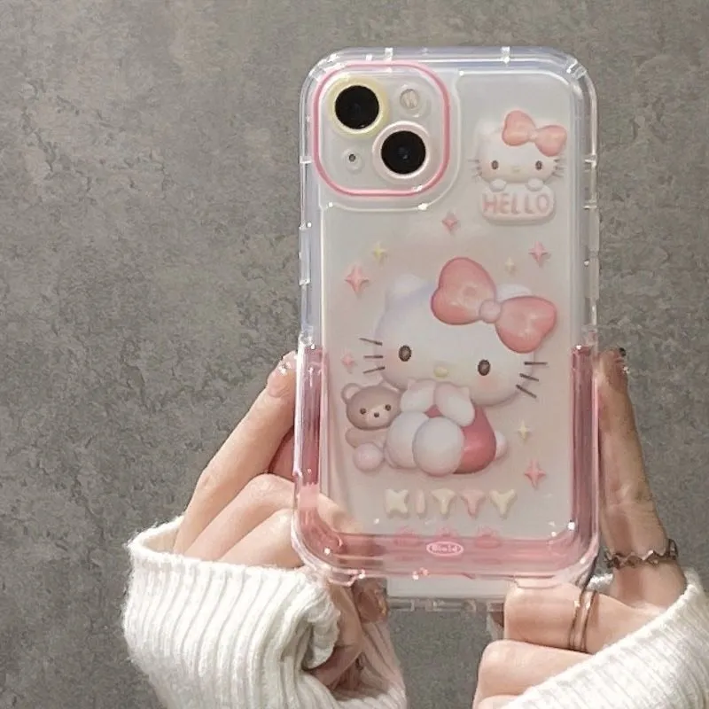 Sweet Kitty and Melo iPhone Case with Holder