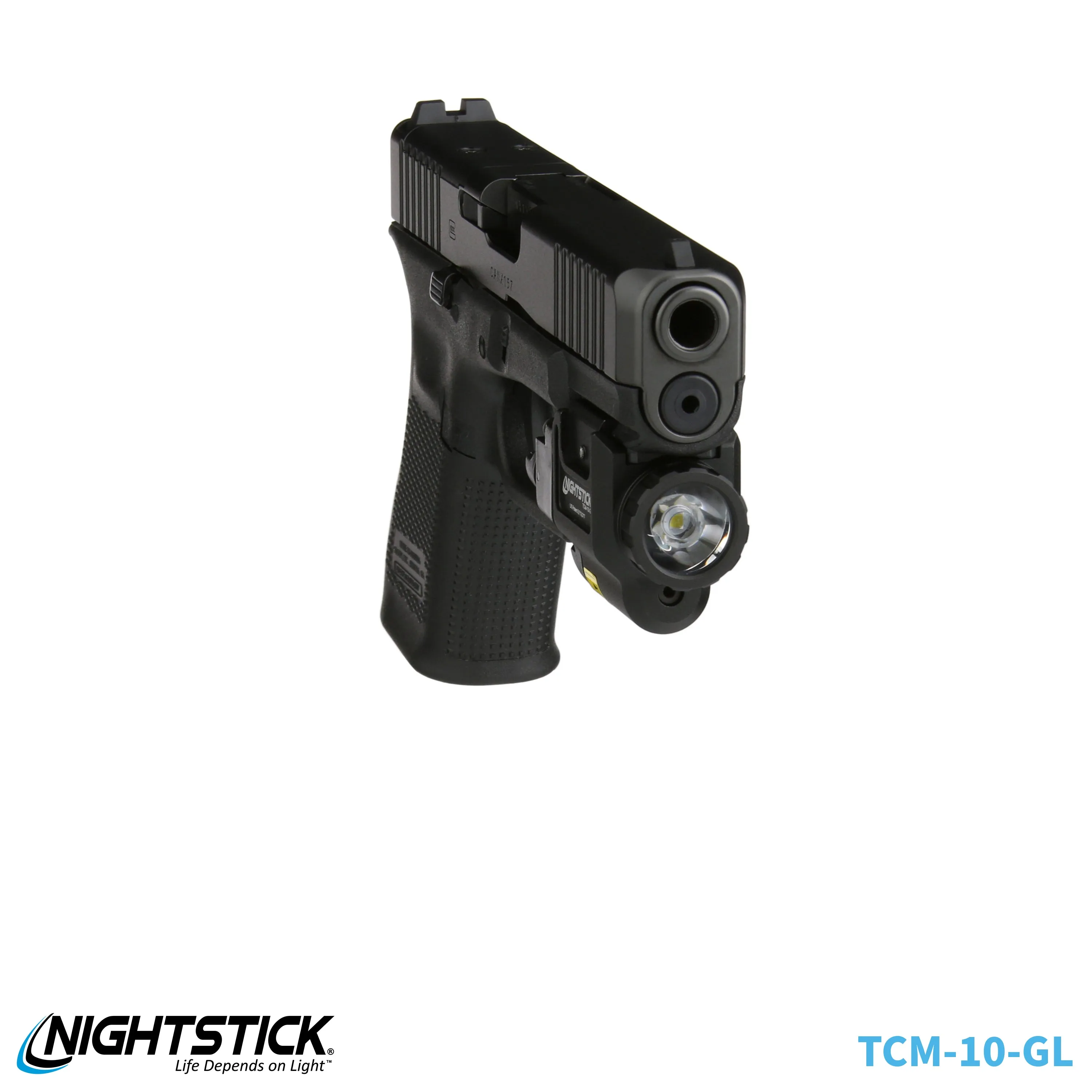 TCM-10-GL: Compact Weapon-Mounted Light w/Green Laser