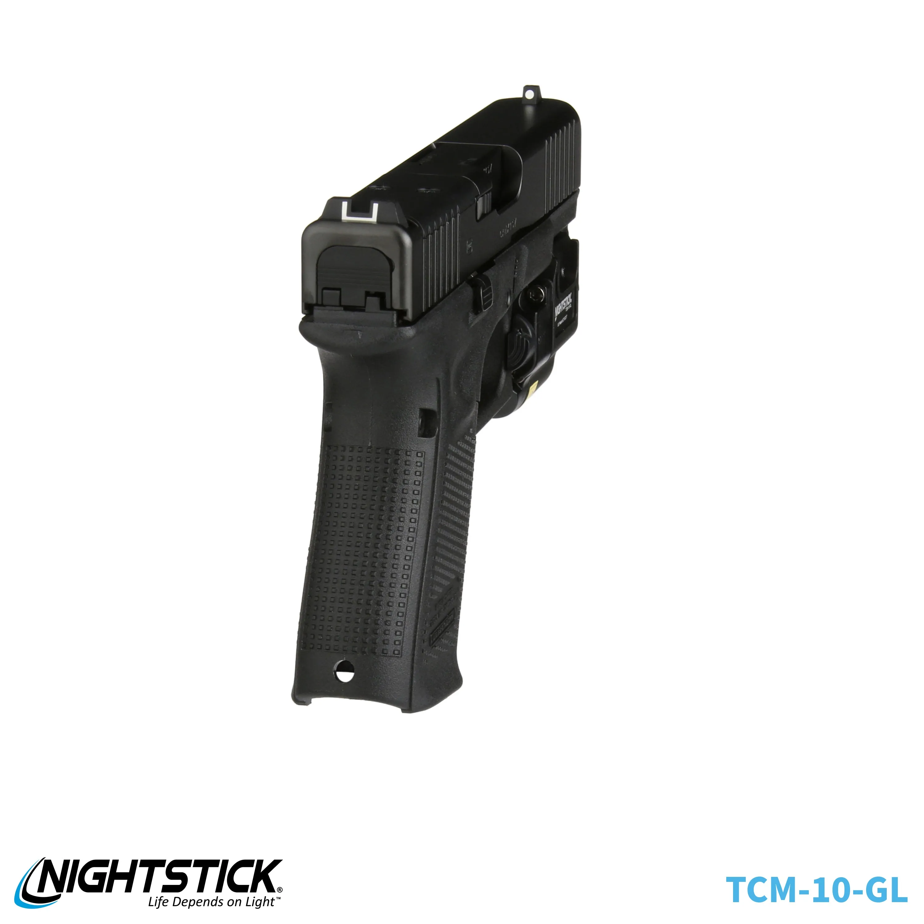 TCM-10-GL: Compact Weapon-Mounted Light w/Green Laser