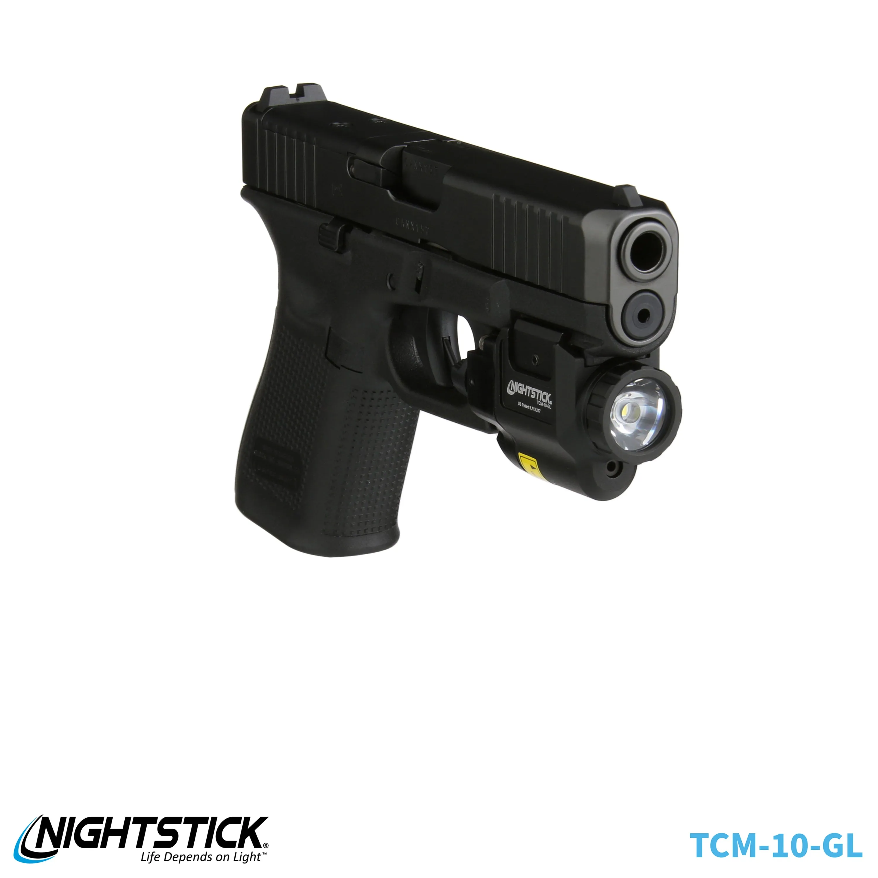 TCM-10-GL: Compact Weapon-Mounted Light w/Green Laser