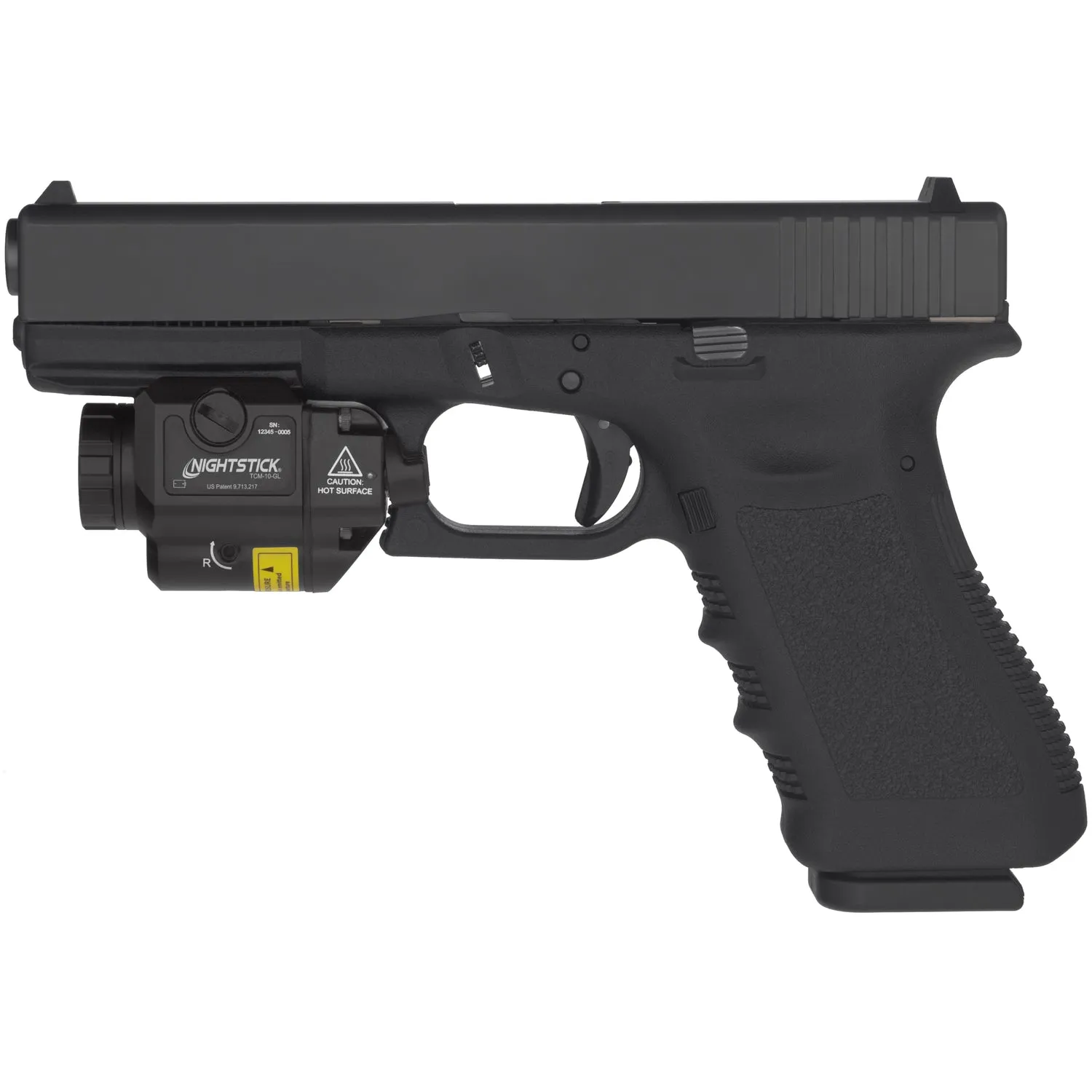 TCM-10-GL: Compact Weapon-Mounted Light w/Green Laser