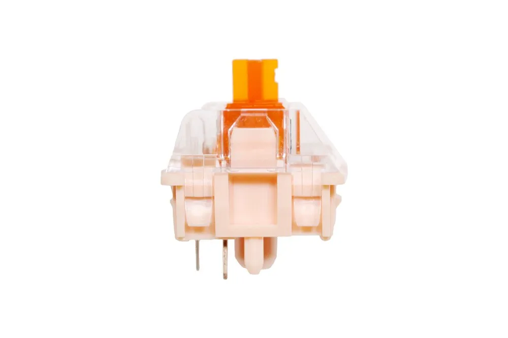 TECSEE Coral Tactile Switch 5pin RGB SMD 68g force mx switch for mechanical keyboard 60m Gold Sping Nylon Top PME Bottom Orange