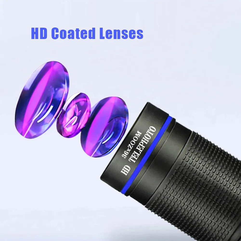 Telecope Zoom Macro Fisheye 4in1 Wide Angel Lens Kit Phone Camera Lens 36X Telephoto For Cellphone iPhone Samsung Xiaomi Huawei