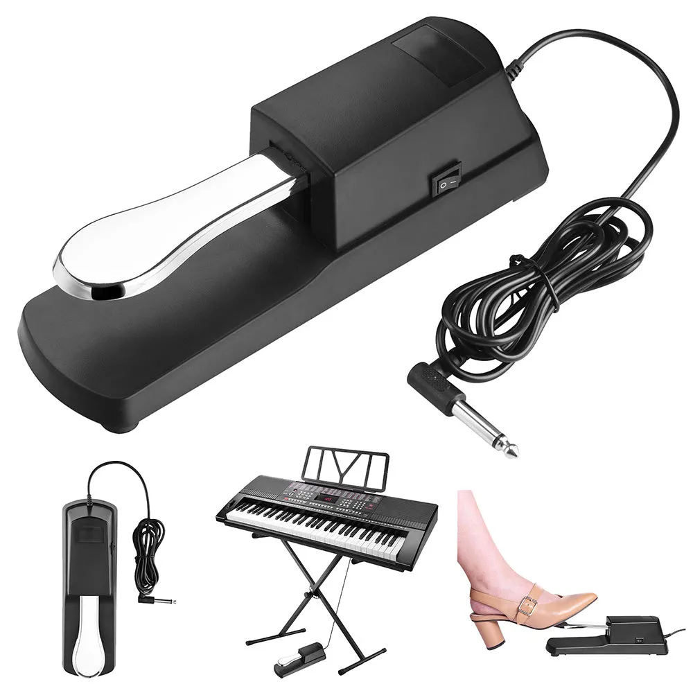 TheLAShop Piano-like Universal Sustain Pedal for Electric Piano Keyboards