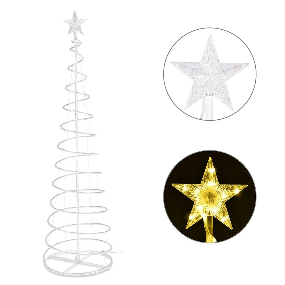 TheLAShop Set(3) LED Spiral Christmas Trees USB Powered