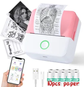 Thermal Mini Printer, Portable Inkless Sticker Maker