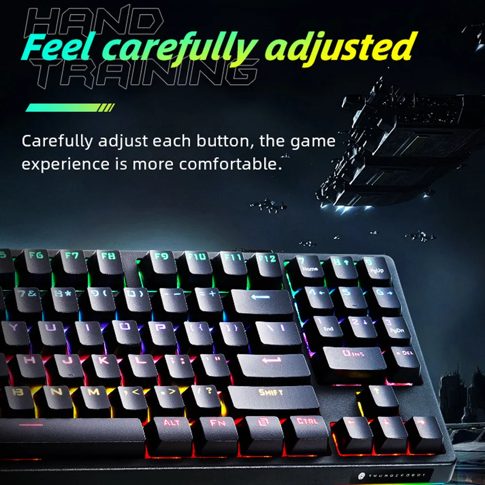 Thunderobot Mechanical Wired Gaming Keyboard KG3089R Blue Switch