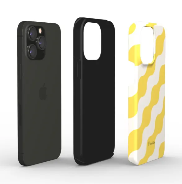 Tough Phone Case|Geometric Wave Pulse