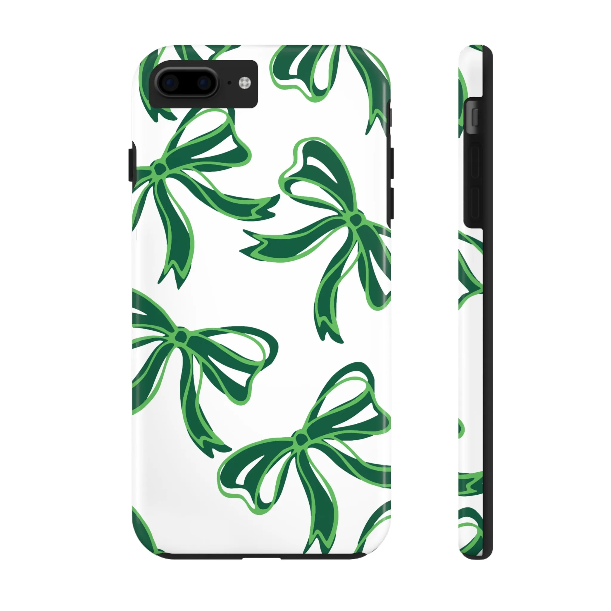 Trendy Bow Phone Case, Bed Party Bow Iphone case, Bow Phone Case, - Binghamton, BING, Bearcats, green and white