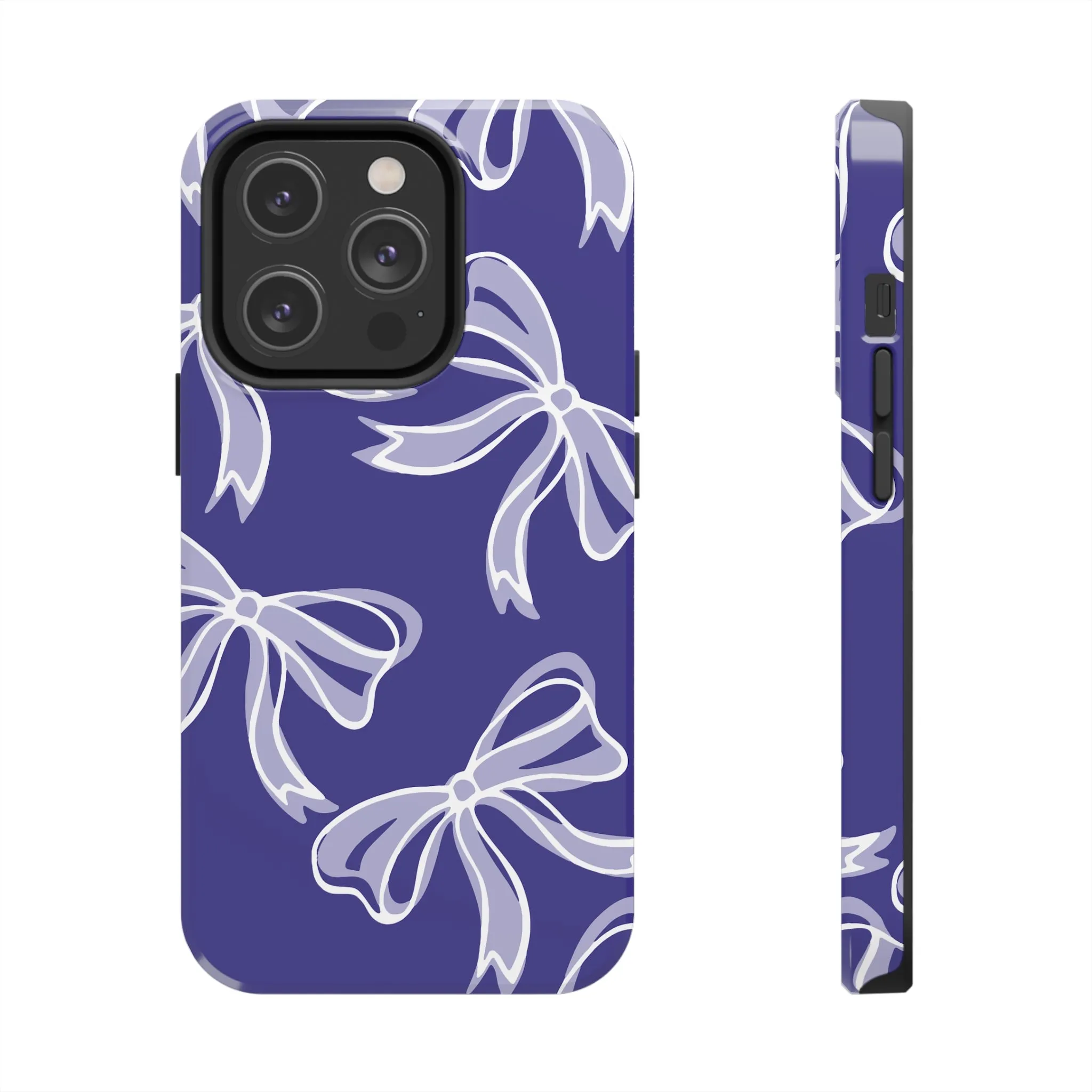 Trendy Bow Phone Case, Bed Party Bow Iphone case, Bow Phone Case, Northwestern, Purple and White, High Point, iphone13, iphone 14