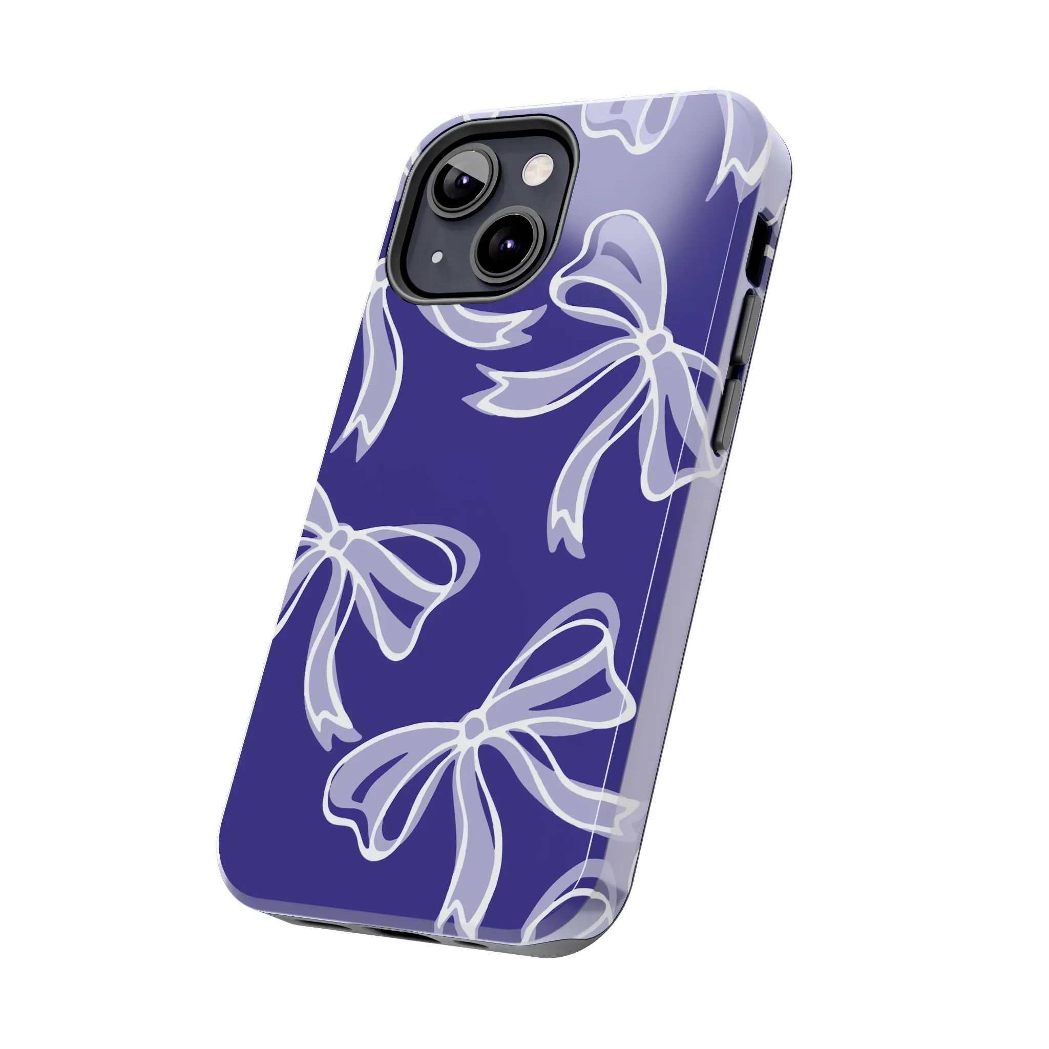 Trendy Bow Phone Case, Bed Party Bow Iphone case, Bow Phone Case, Northwestern, Purple and White, High Point, iphone13, iphone 14