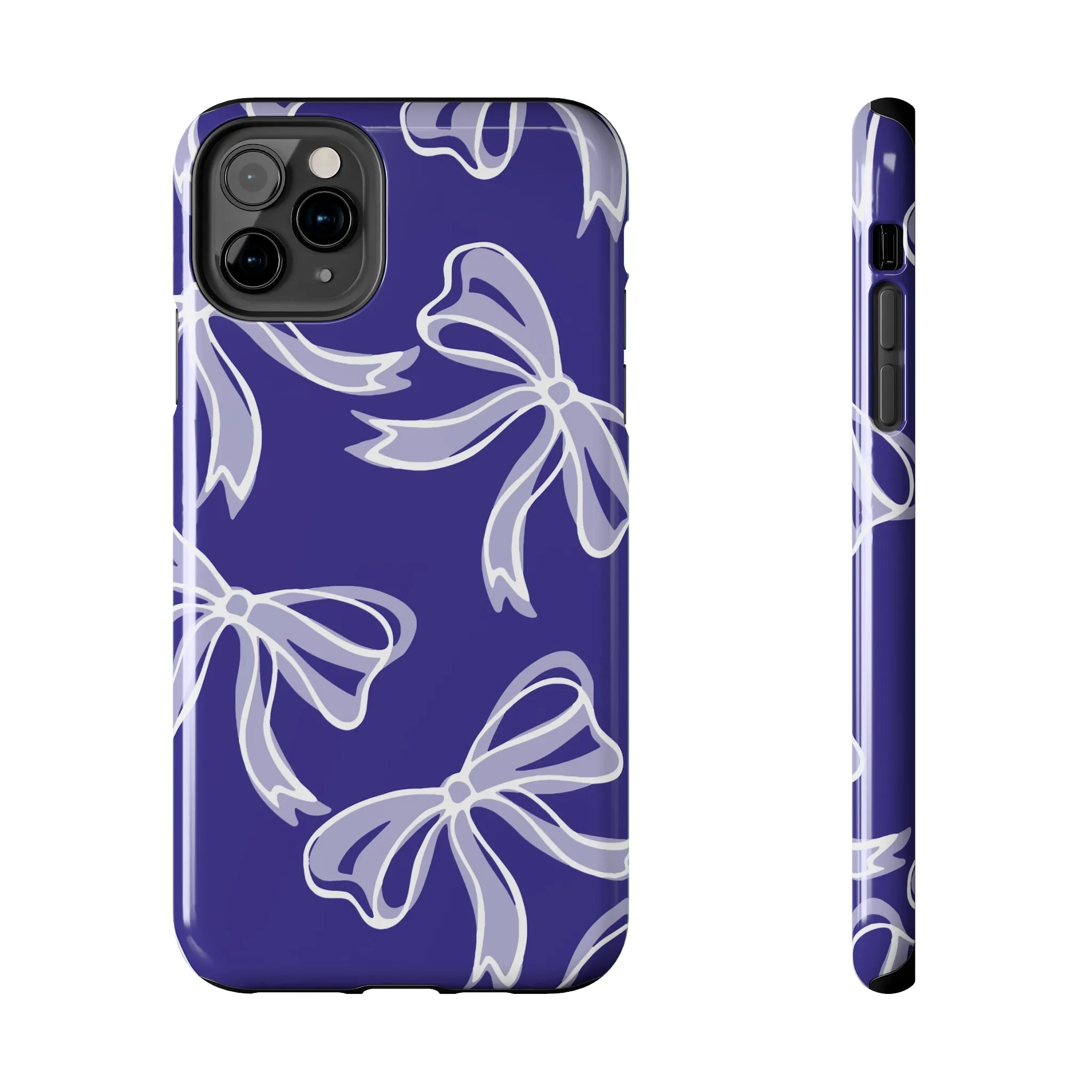 Trendy Bow Phone Case, Bed Party Bow Iphone case, Bow Phone Case, Northwestern, Purple and White, High Point, iphone13, iphone 14