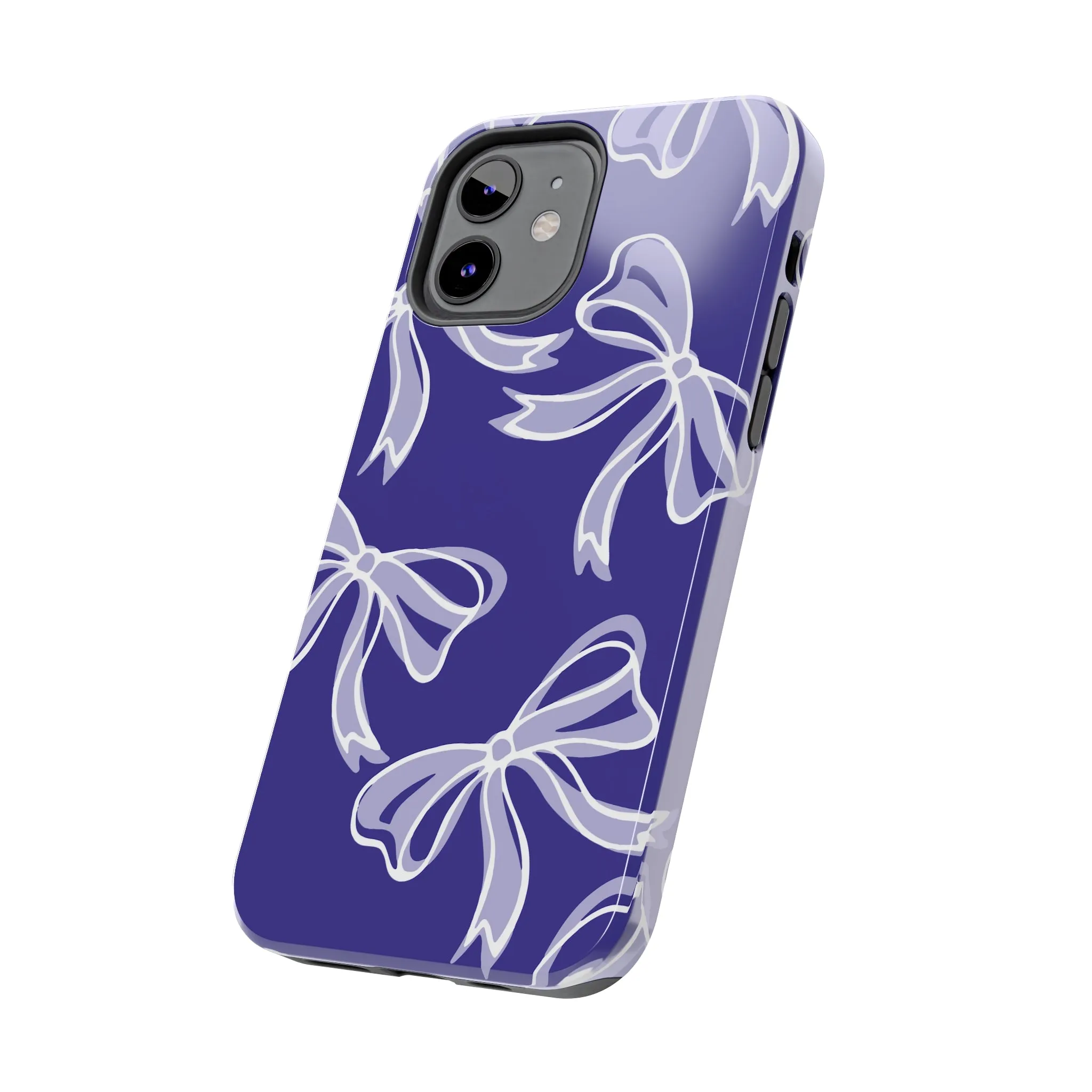 Trendy Bow Phone Case, Bed Party Bow Iphone case, Bow Phone Case, Northwestern, Purple and White, High Point, iphone13, iphone 14