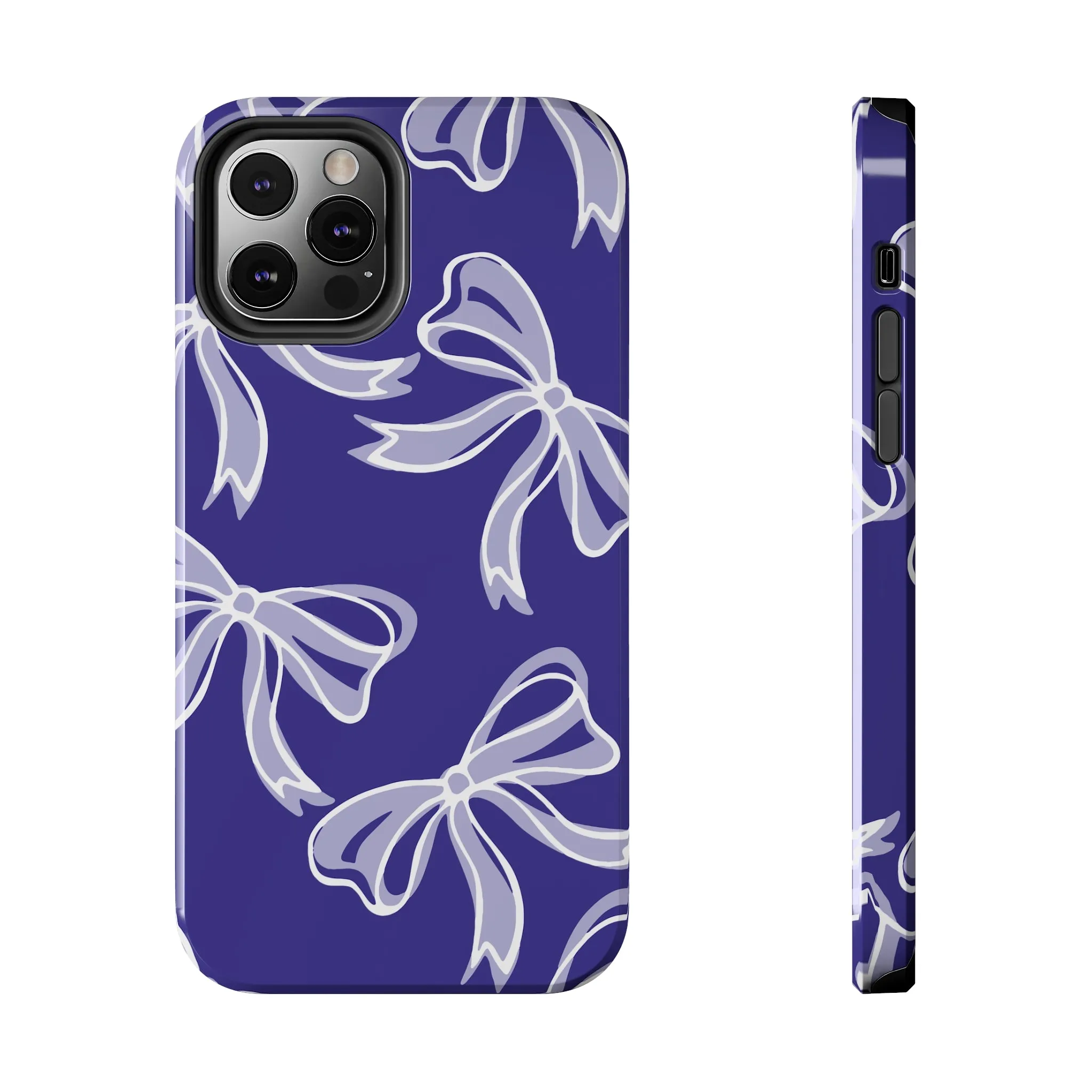 Trendy Bow Phone Case, Bed Party Bow Iphone case, Bow Phone Case, Northwestern, Purple and White, High Point, iphone13, iphone 14