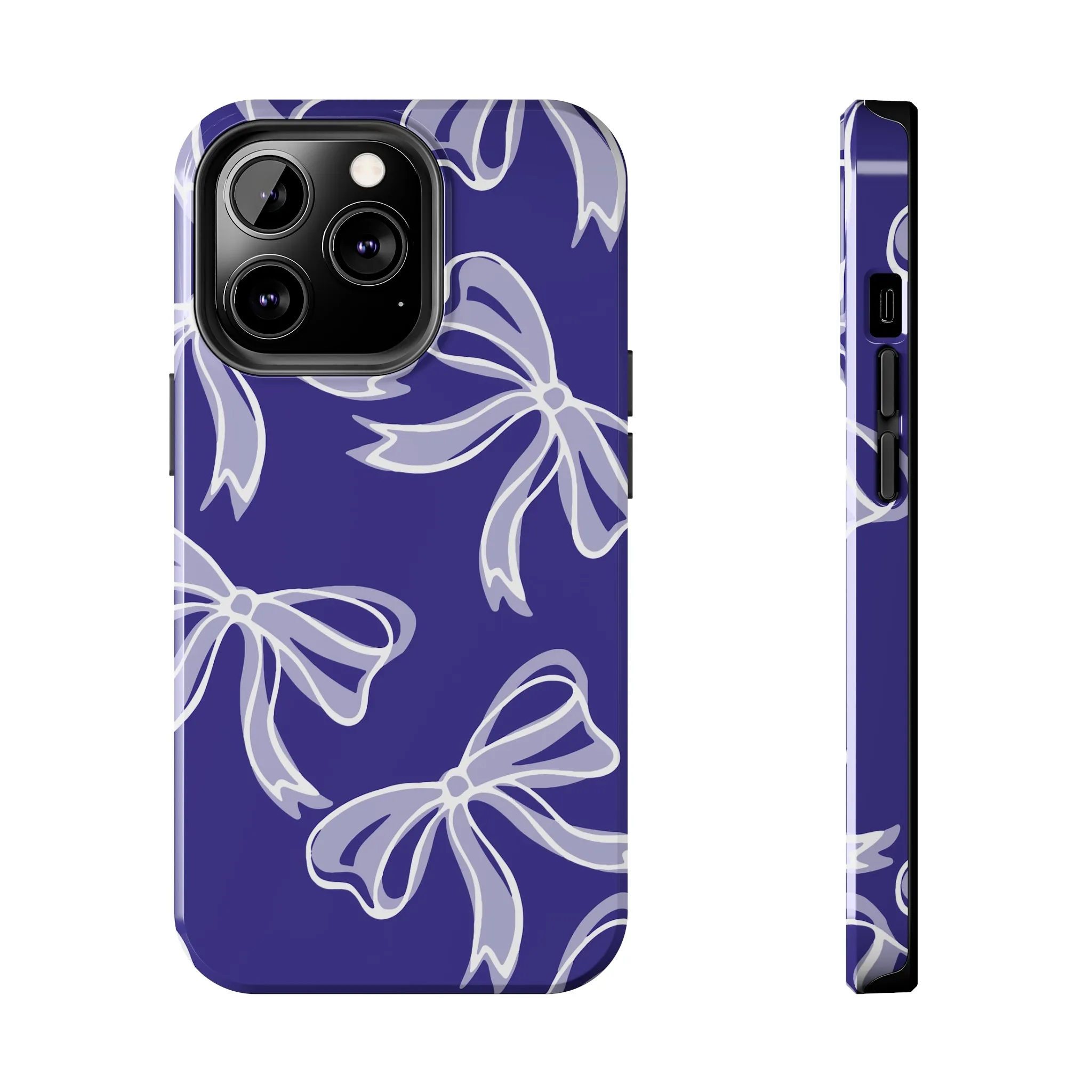 Trendy Bow Phone Case, Bed Party Bow Iphone case, Bow Phone Case, Northwestern, Purple and White, High Point, iphone13, iphone 14