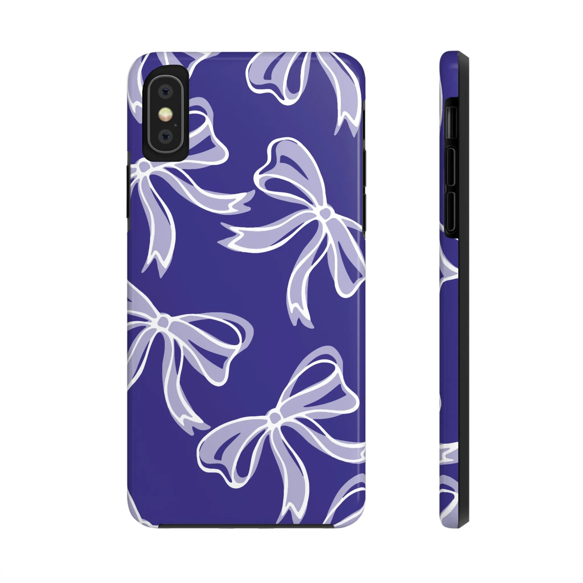 Trendy Bow Phone Case, Bed Party Bow Iphone case, Bow Phone Case, Northwestern, Purple and White, High Point, iphone13, iphone 14