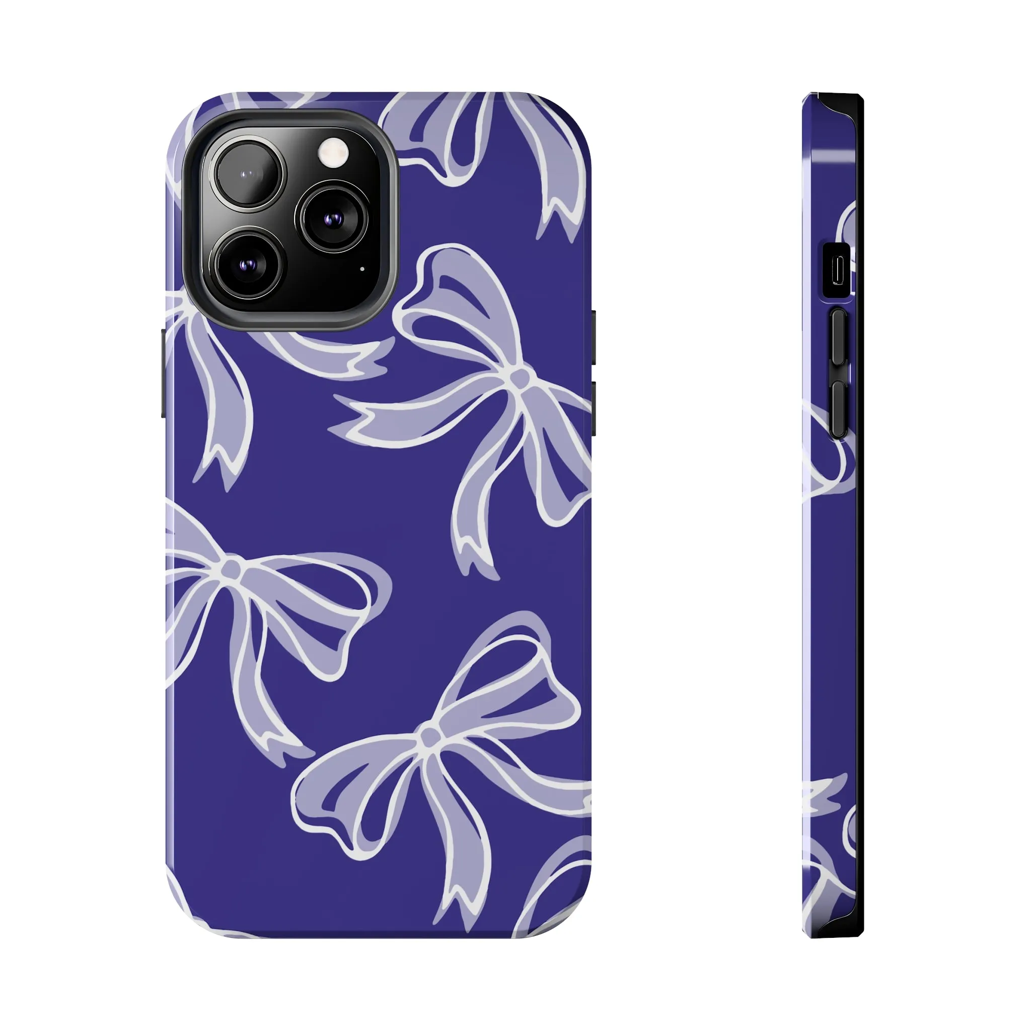 Trendy Bow Phone Case, Bed Party Bow Iphone case, Bow Phone Case, Northwestern, Purple and White, High Point, iphone13, iphone 14