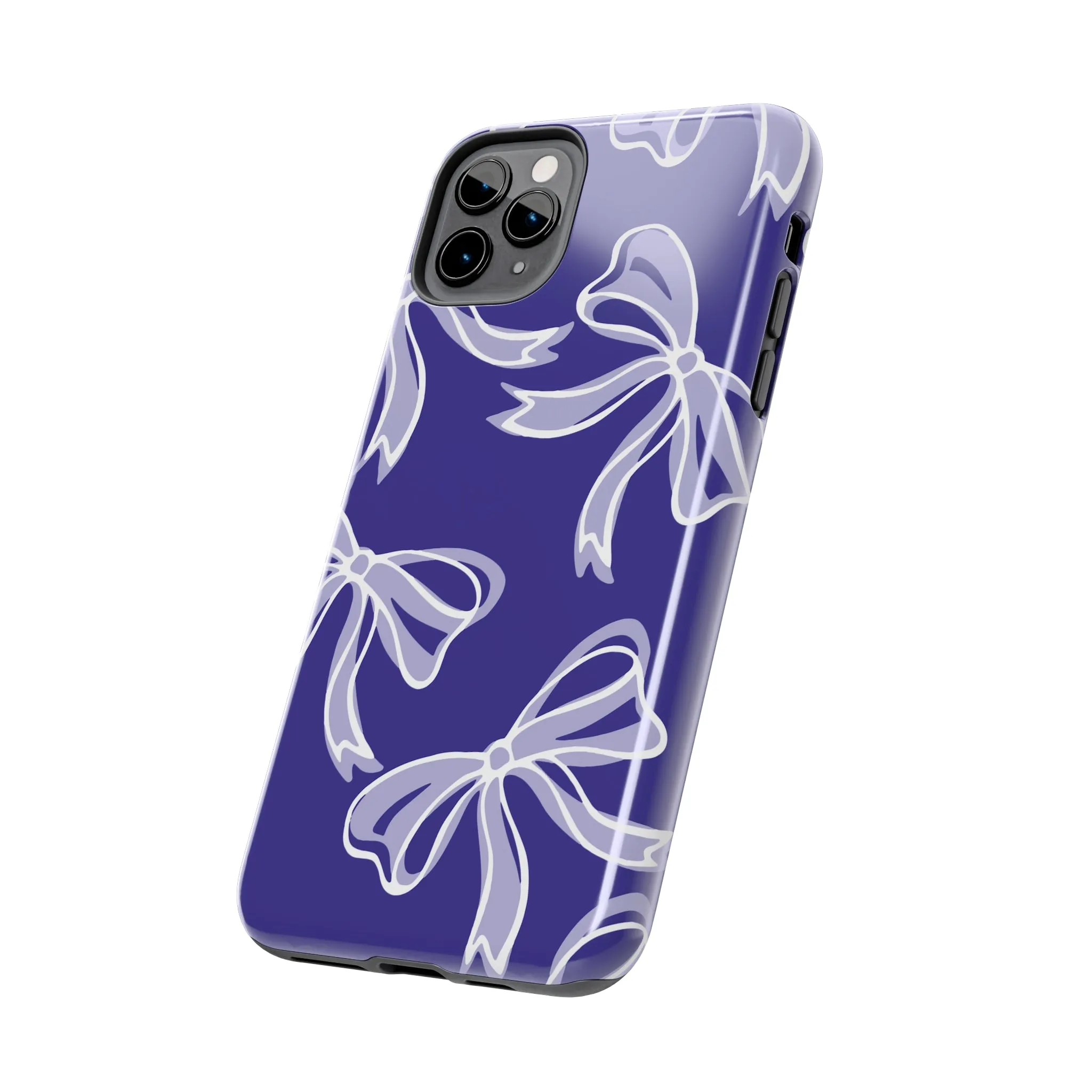 Trendy Bow Phone Case, Bed Party Bow Iphone case, Bow Phone Case, Northwestern, Purple and White, High Point, iphone13, iphone 14