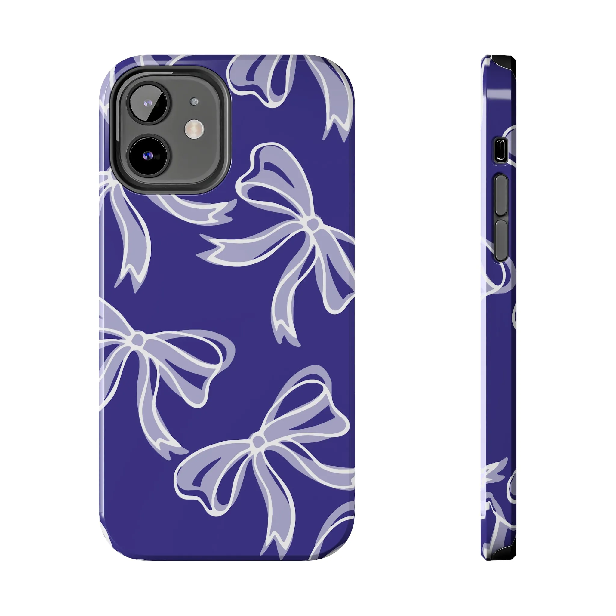 Trendy Bow Phone Case, Bed Party Bow Iphone case, Bow Phone Case, Northwestern, Purple and White, High Point, iphone13, iphone 14