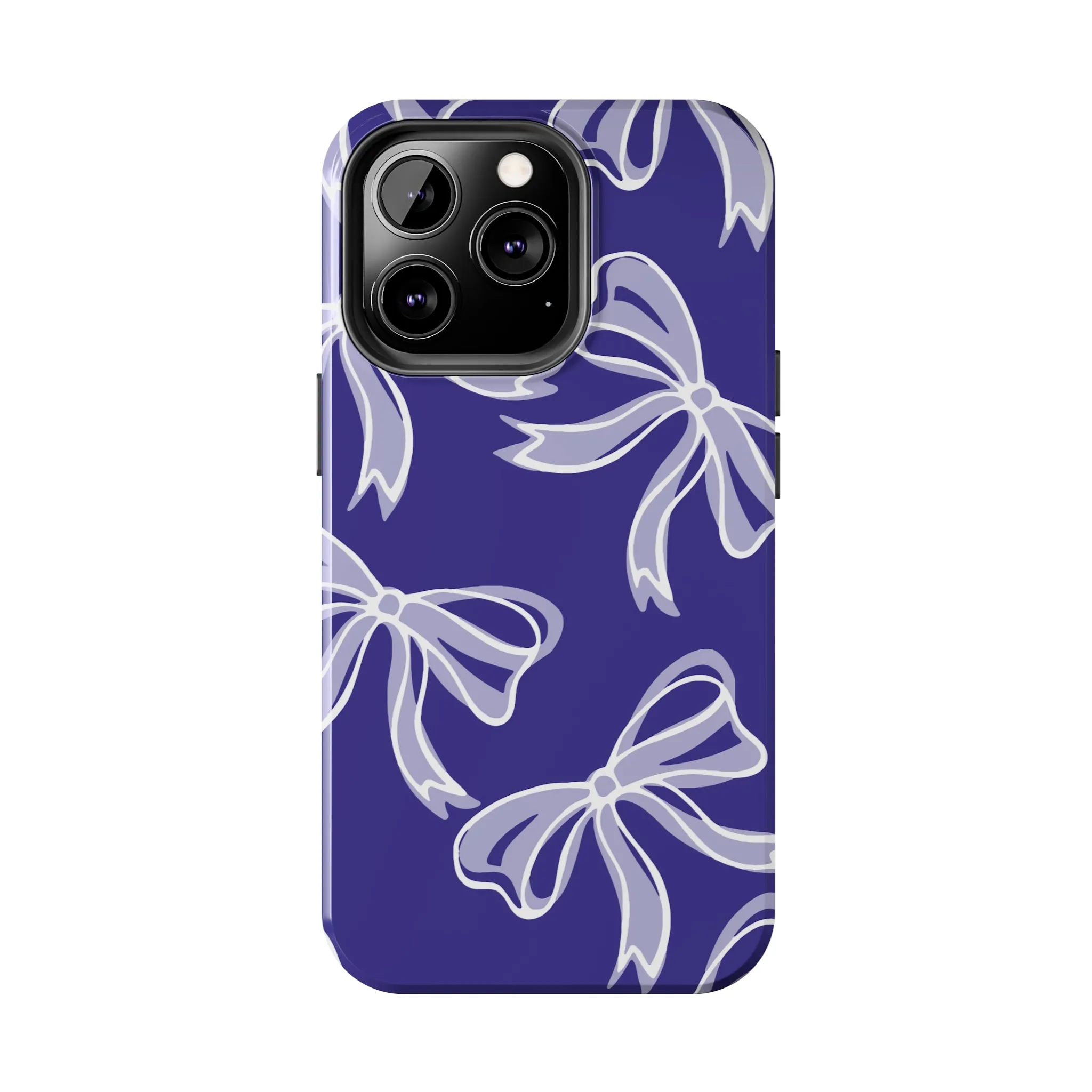 Trendy Bow Phone Case, Bed Party Bow Iphone case, Bow Phone Case, Northwestern, Purple and White, High Point, iphone13, iphone 14