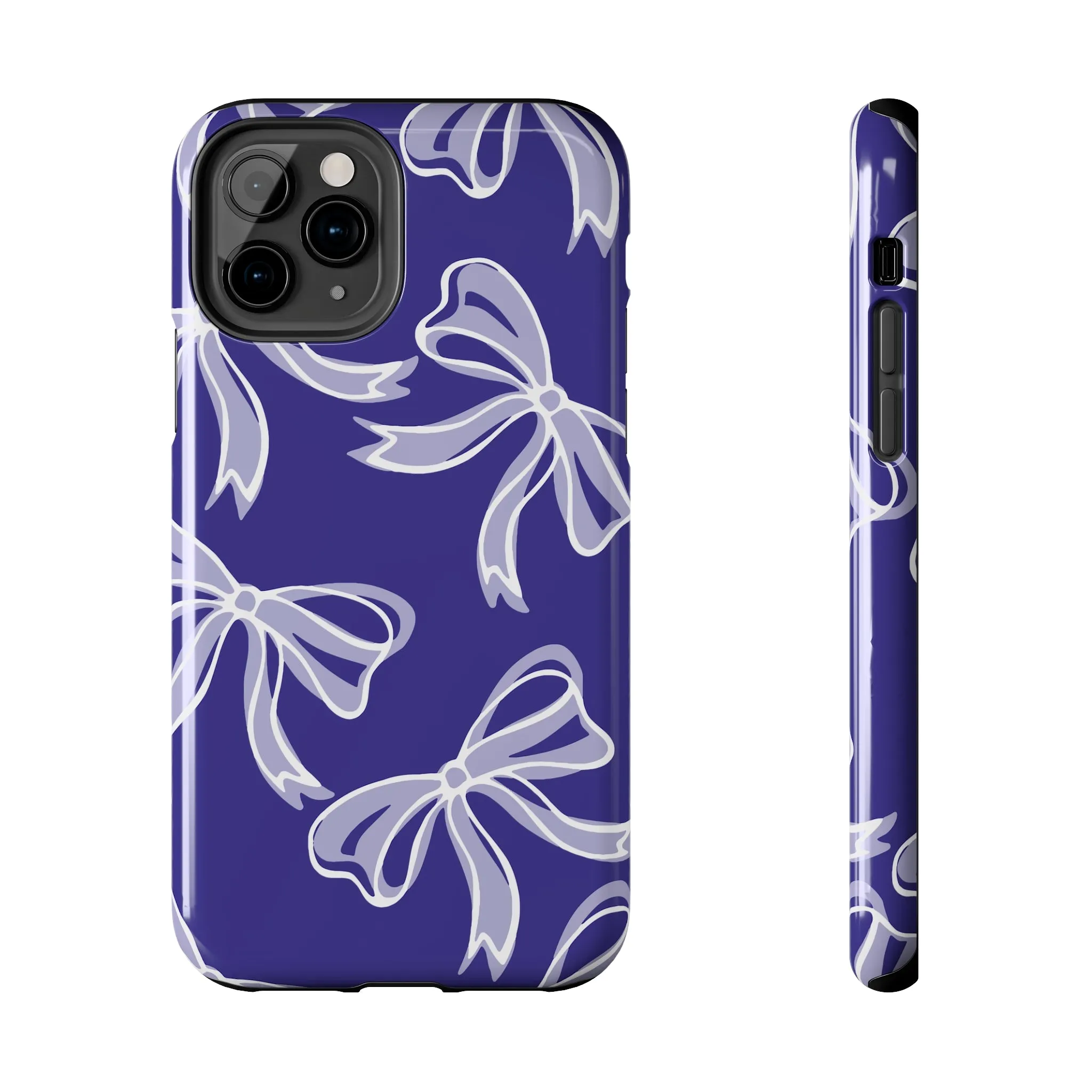 Trendy Bow Phone Case, Bed Party Bow Iphone case, Bow Phone Case, Northwestern, Purple and White, High Point, iphone13, iphone 14