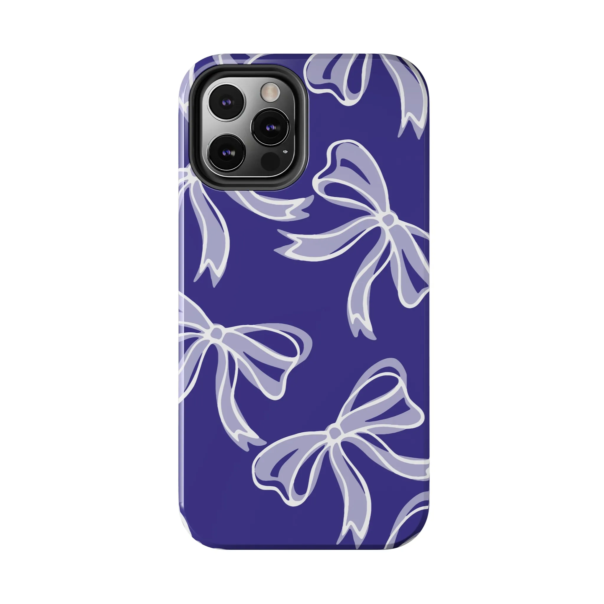 Trendy Bow Phone Case, Bed Party Bow Iphone case, Bow Phone Case, Northwestern, Purple and White, High Point, iphone13, iphone 14