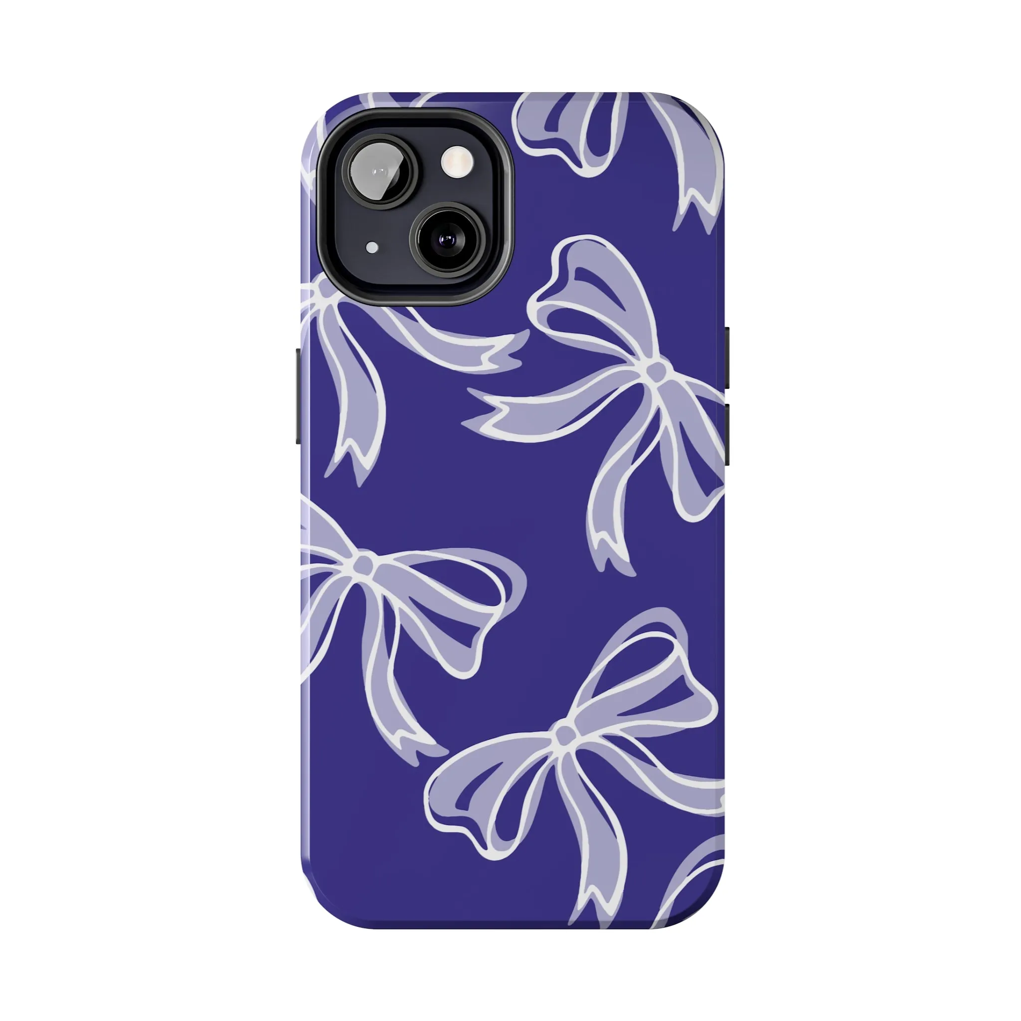 Trendy Bow Phone Case, Bed Party Bow Iphone case, Bow Phone Case, Northwestern, Purple and White, High Point, iphone13, iphone 14