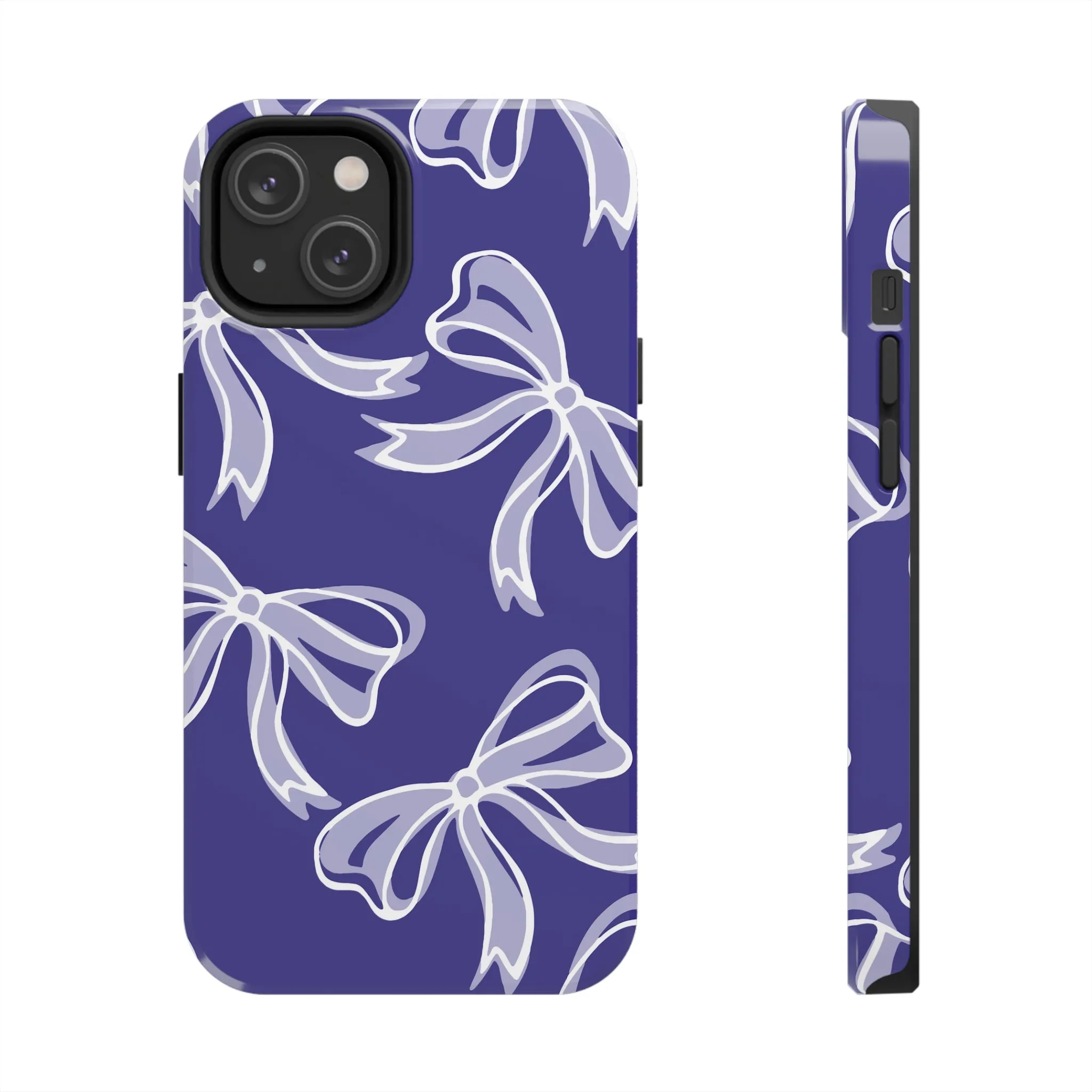 Trendy Bow Phone Case, Bed Party Bow Iphone case, Bow Phone Case, Northwestern, Purple and White, High Point, iphone13, iphone 14