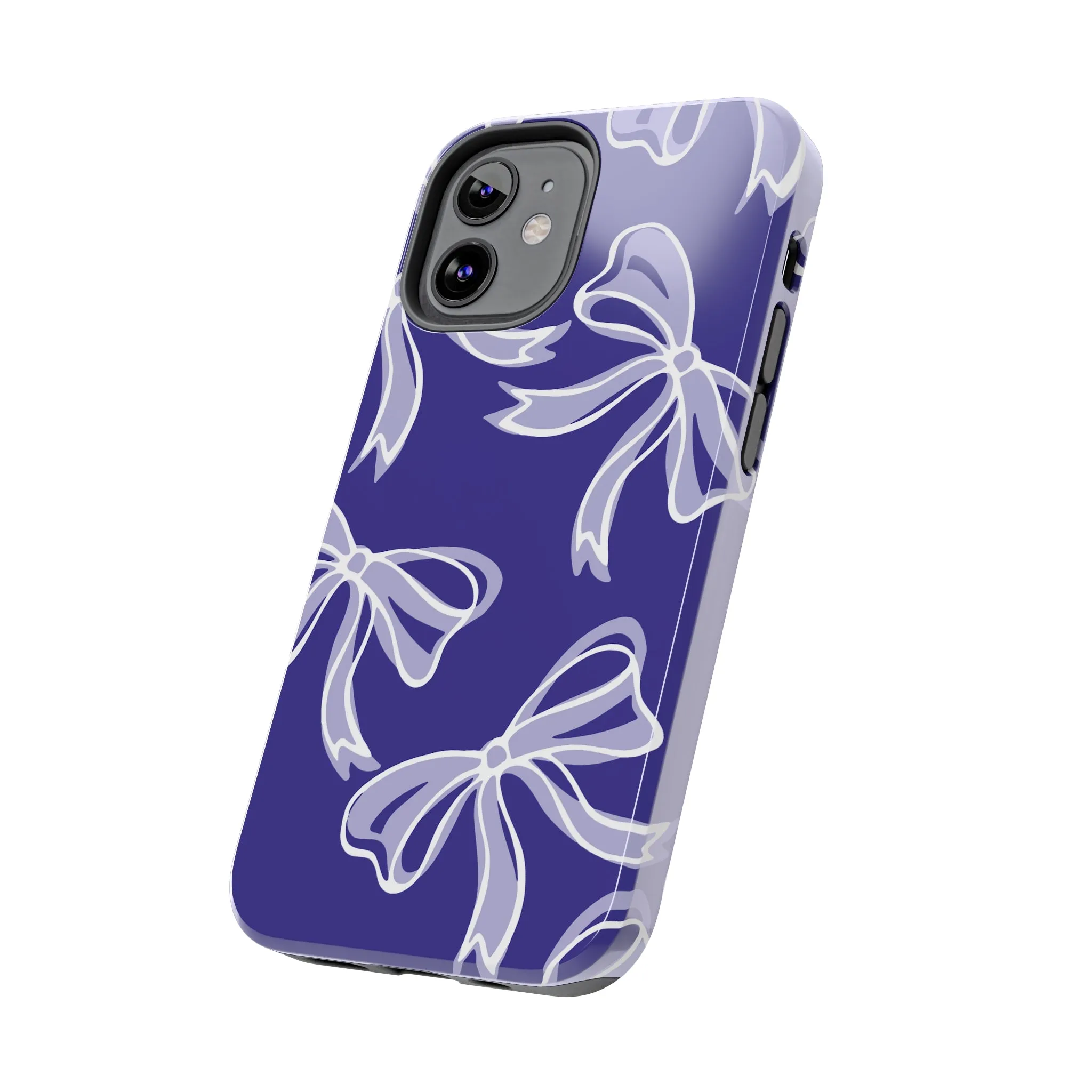 Trendy Bow Phone Case, Bed Party Bow Iphone case, Bow Phone Case, Northwestern, Purple and White, High Point, iphone13, iphone 14